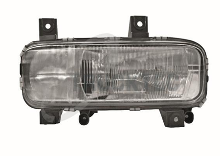 Truck headlight Right, H4, white