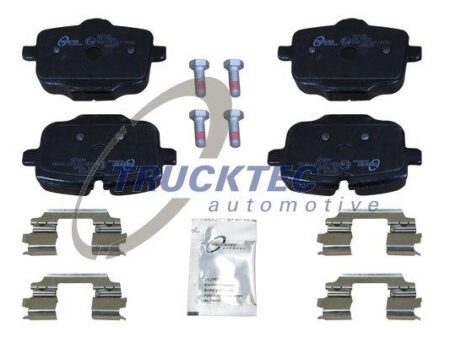 Brake pad set Rear Axle