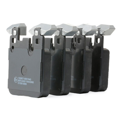 Brake pad set Rear Axle