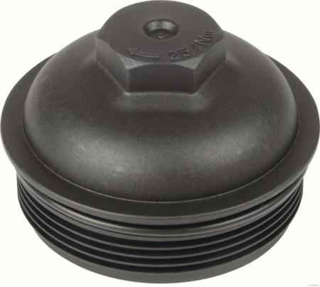 Oil filter housing cap
