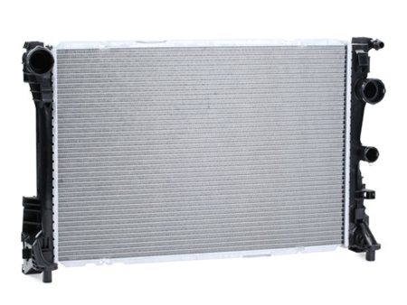 Engine radiator for vehicles with/without air conditioning, 640 x 439 x 32 mm, Manual-/optional automatic transmission