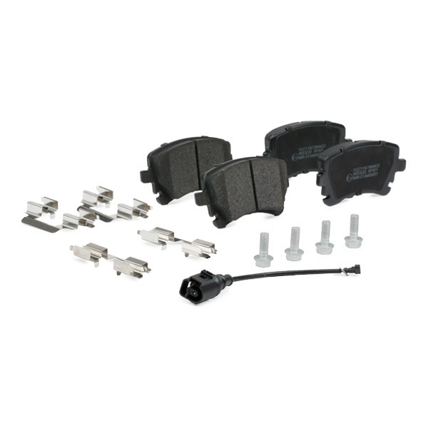 Brake pad set Rear Axle